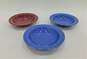 Longaberger Pottery Woven Traditions 8.75" Multicolor Bowl Set of 3 image number 1