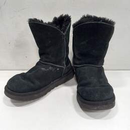 UGG Black Shearling Boots Women's Size 8