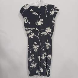 Lauren Ralph Lauren Women's Gray Floral Print Sleeveless Wrap Dress Size 6 NWT alternative image