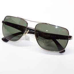 RB 3483 Polarized Silver & Black Sunglasses