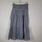 Womens Check Smocked Waist Flat Front Pull-On Midi A-Line Skirt Size Medium image number 2