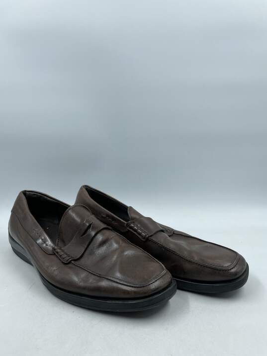 Authentic Tod's Chestnut Penny Loafers M 10.5 image number 3