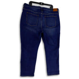 Womens Blue Denim Medium Wash Pockets Stretch Skinny leg Ankle Jeans Size 35 alternative image