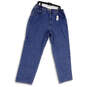 NWT Womens Blue Medium Wash Pockets Stretch Denim Mom Jeans Size 38/32 image number 4