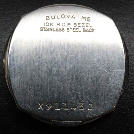 Vintage Bulova 17 Jewel Watch W/ Sterling Silver Watch Tips - 19.59g image number 5