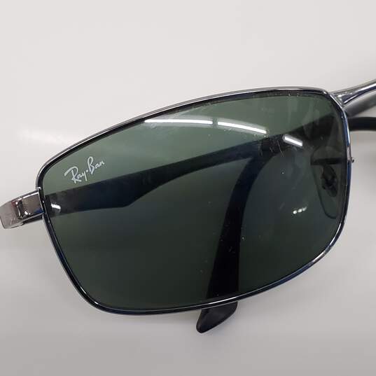 Ray-Ban RB3498 Square Matte Gunmetal Sunglasses image number 4