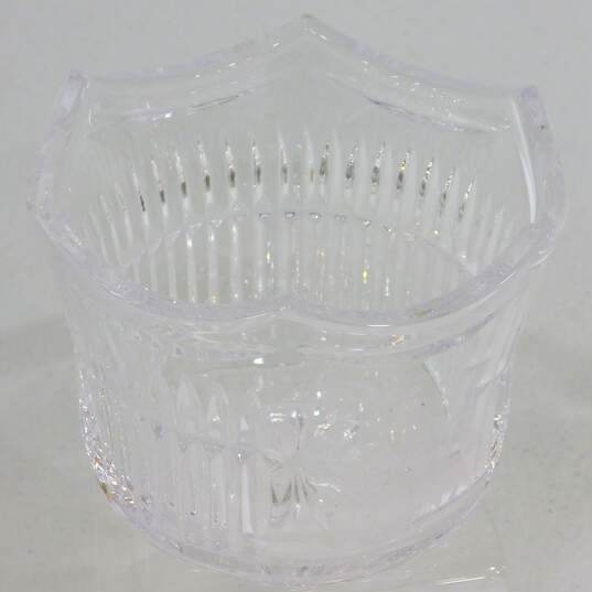 Waterford Crystal Jolly Snowman Votive Holder w/ Santa Ornament & Heart Pendant image number 2