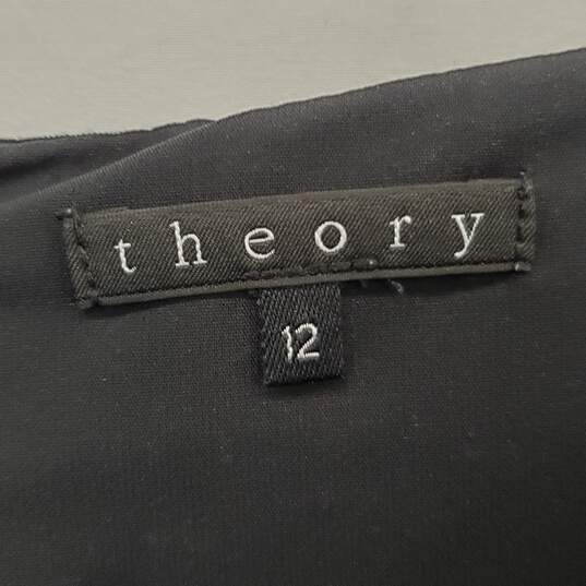Theory Black Sleeveless Midi Dress Size 12 image number 3