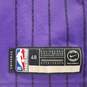 Nike Men's L.A. Lakers Lebron James #23 Purple Pin Striped Jersey Sz. L image number 4