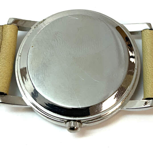 Designer Silpada Sterling Silver Leather Adjustable Strap Analog Wristwatch image number 5