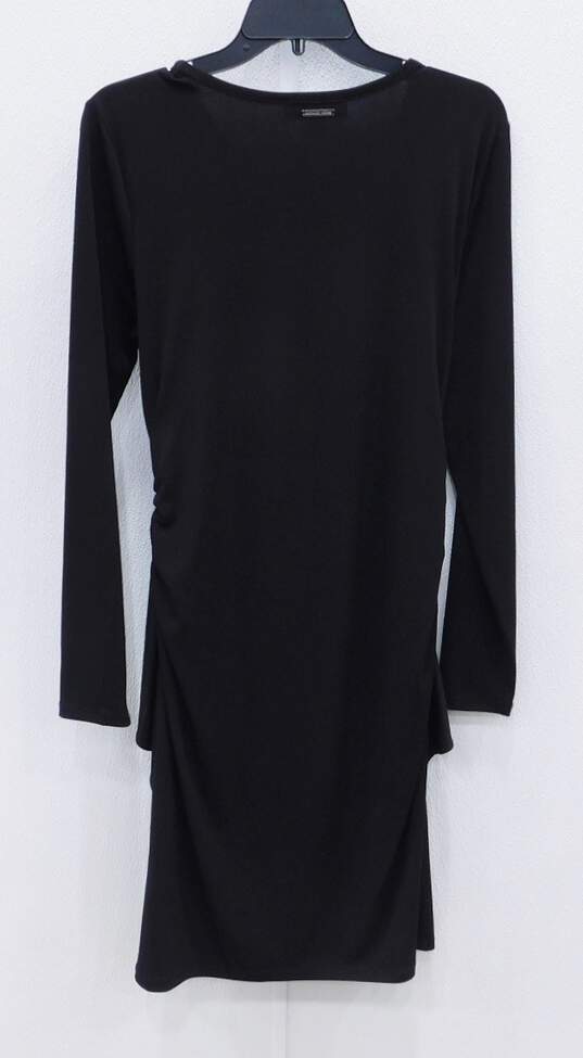 Women's Michael Kors Black  Long Sleeve Cocktail Dress Size Large image number 2