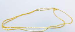 14K Gold Serpentine Chain Necklace 3.2g alternative image
