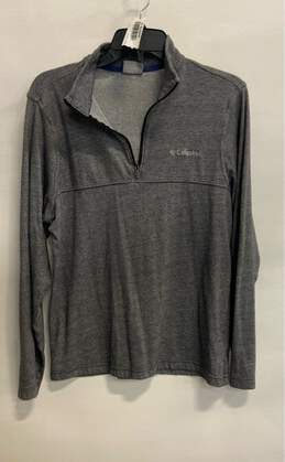 Columbia Sportswear Mens Gray Heather 1/4 Zip Henley Sweatshirt Size Small alternative image