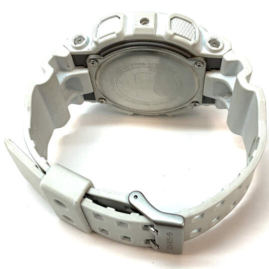 Designer Casio G-Shock GA-110SN White Adjustable Strap Digital Wristwatch image number 4