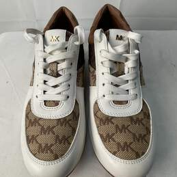 Certified Authentic Michael Kors Brown/Tan  Womens Casual Sneaker Size 7.5M