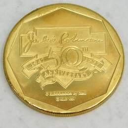 Jackie Robinson 1947-1997 50th Anniversary Breaking Barriers Bronze Coin Brooklyn Dodgers alternative image