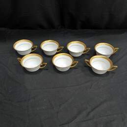 Bundle of 7 Vintage Collector Tea Cups w/ Gold Tone Trim