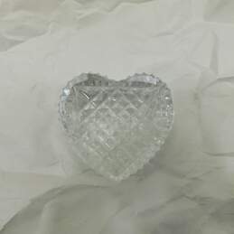 Waterford Crystal Heavy Faceted Heart & Strawberry Paperweights - Broken Stem alternative image