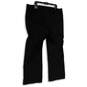 NWT Womens Black Flat Front High Rise Relaxed Fit Trouser Pants Size 22R image number 4
