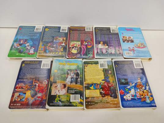 Vintage Bundle of Nine Assorted Disney Animation VHS Tapes image number 3