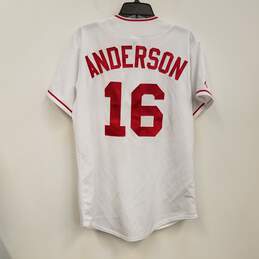 Mens White Red Los Angeles Angels Garret Anderson #16 MLB Jersey Size M alternative image