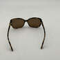 Womens Beige Brown Lens Full Rim Fashionable Square Sunglasses With Case image number 4