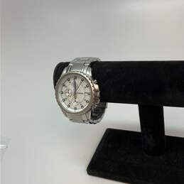 Designer Fossil CH-2485 Silver-Tone Stainless Steel Round Analog Wristwatch