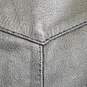Mens Leather Sleeveless V-Neck Mid Length Motorcycle Vest Size XXL image number 3
