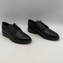 Miracle Tread Mens Black Leather Wingtip Loafer Brogue Dress Shoes Size 8.5