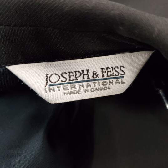 Joseph & Feiss Men Black Suit Jacket 40S image number 4
