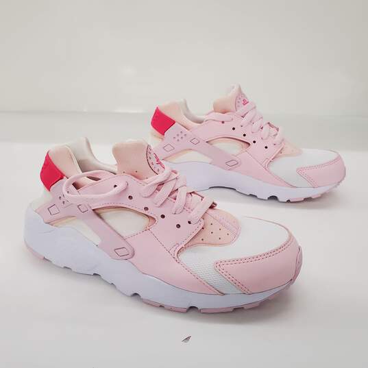 Nike Girls' Huarache Run Pink Foam Sneakers Size 7Y image number 3