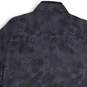 NWT Hugo Boss Mens Blue Gray Snake Print Spread Collar Button-Up Shirt Size XL image number 4
