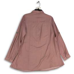 NWT Coco+Carmen Womens Pink Spread Collar Button-Up Shirt Size L/XL alternative image