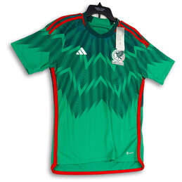NWT Mens Green Red Mexico Home World Cup Pullover Soccer Jersey Size M