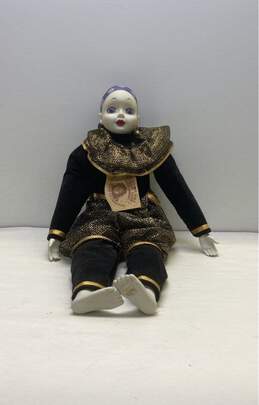 Vintage Pierrot Doll 1979 Porcelain Verte Sankyo Musical Doll alternative image