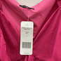 NWT Womens Pink Sweetheart Neck Puff Sleeve Smoked Cropped Blouse Top Sz 10 image number 3