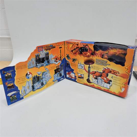 NEW 2004 MEGA BLOKS Dragons Fire & Ice 9887 Fire Storm Fortress Factory Sealed image number 8
