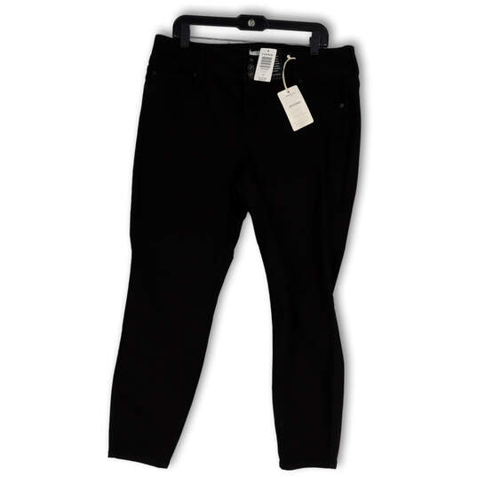 Buy the NWT Womens Black Denim Pockets Stretch Skinny Leg Jeggings Jeans  Size 18