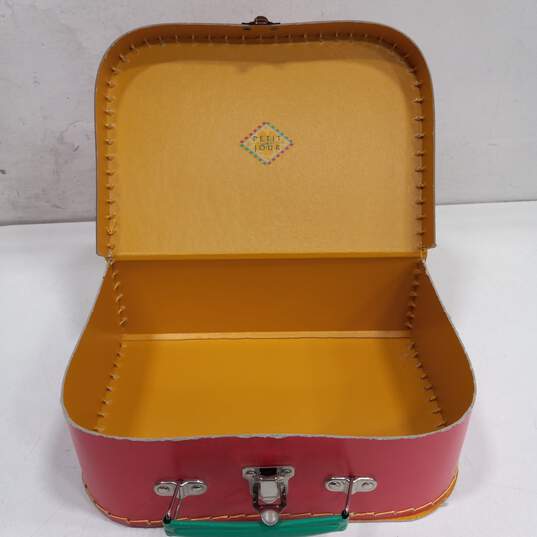 3PC Petit Jour Multi-colored Assorted Cardboard Decorative Suitcases image number 5