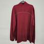 Cutter & Buck Men's Red Long Sleeve Zip Pullover Sweater image number 2