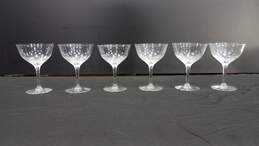 Bundle of 6 Clear Crystal Wine Glasses