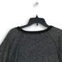 NWT Womens Gray Black Knit Sequin Round Neck Pullover Sweatshirt Size 1X image number 4
