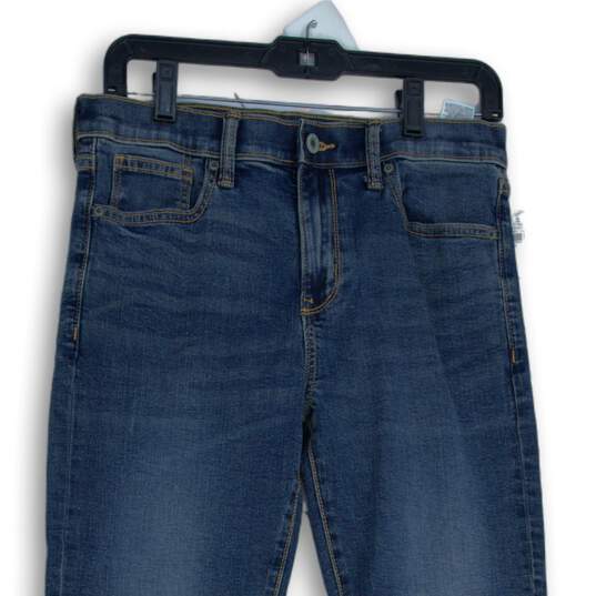 Old Navy Womens Blue Denim Medium Wash 5-Pocket Design Straight Jeans Size 16 image number 3