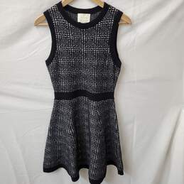 Kate Spade Women's Black and White Midi Dress Size S