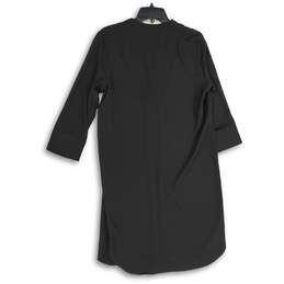 NWT Worthington Womens Black V-Neck 3/4 Sleeve Shift Dress Size Small alternative image