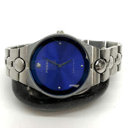 Designer Fossil Arkitekt FS-2710 Silver-Tone Stainless Steel Wristwatch