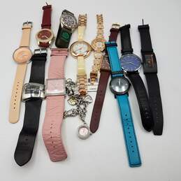 1.2lb Untested Ladies' Quartz Fashion Wristwatches Mixed Lot - for Parts/Repair