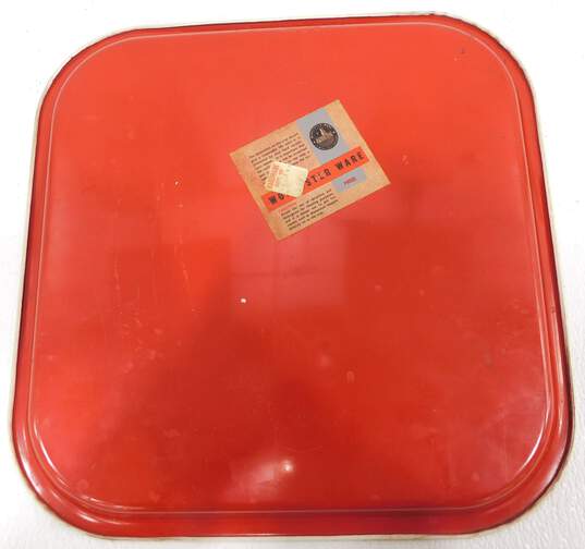 Vintage Worcester Ware The Beatles Metal Square Serving Tray Platter image number 3