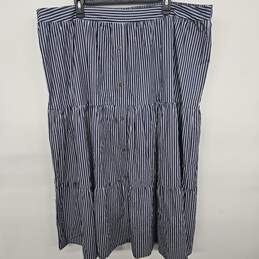 Lane Bryant Blue & White Striped Skirt