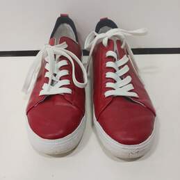 Women's Tommy Hilfiger Red Faux Leather Shoes Size 8.5